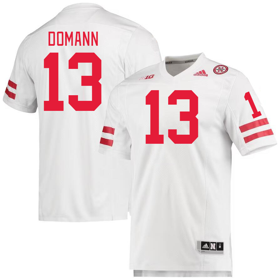 #13 JoJo Domann Nebraska Cornhuskers Jerseys Football Stitched-White